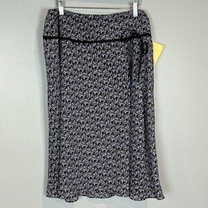 Dialogue Purple Printed A Line Skirt Size 20W NWT